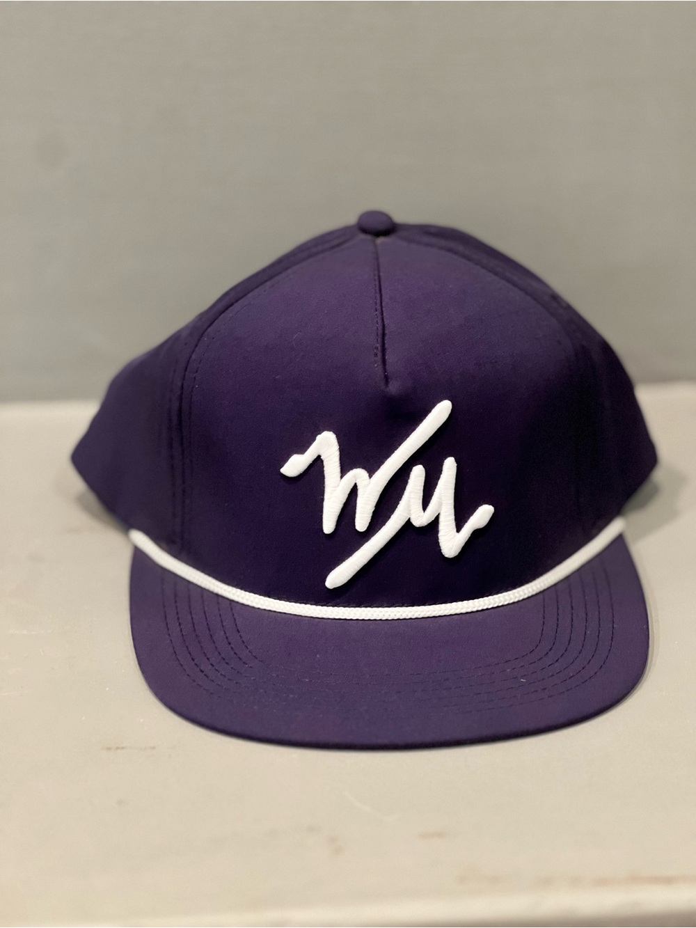 Men's Navy Blue Snapback Hat with White Trim  William "Bill" Murray